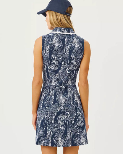 Lilly Pulitzer - UPF 50+ Luxletic Catarina Dress - Low Tide Navy