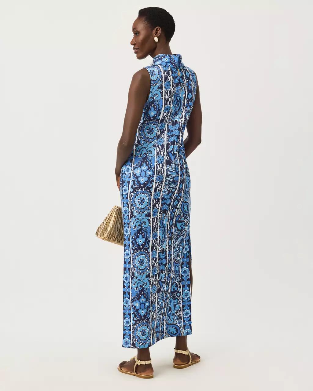 Lilly Pulitzer - Daisee Maxi Shift Dress - Low Tide Navy