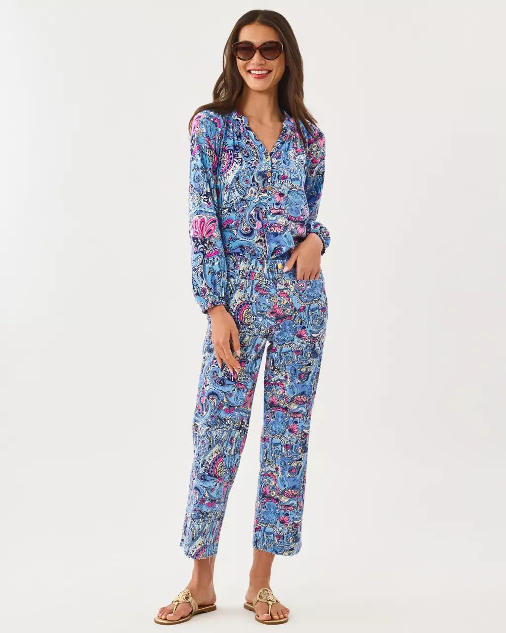 Lilly Pulitzer - 27" Harleen High Rise Crop Jean - Multi
