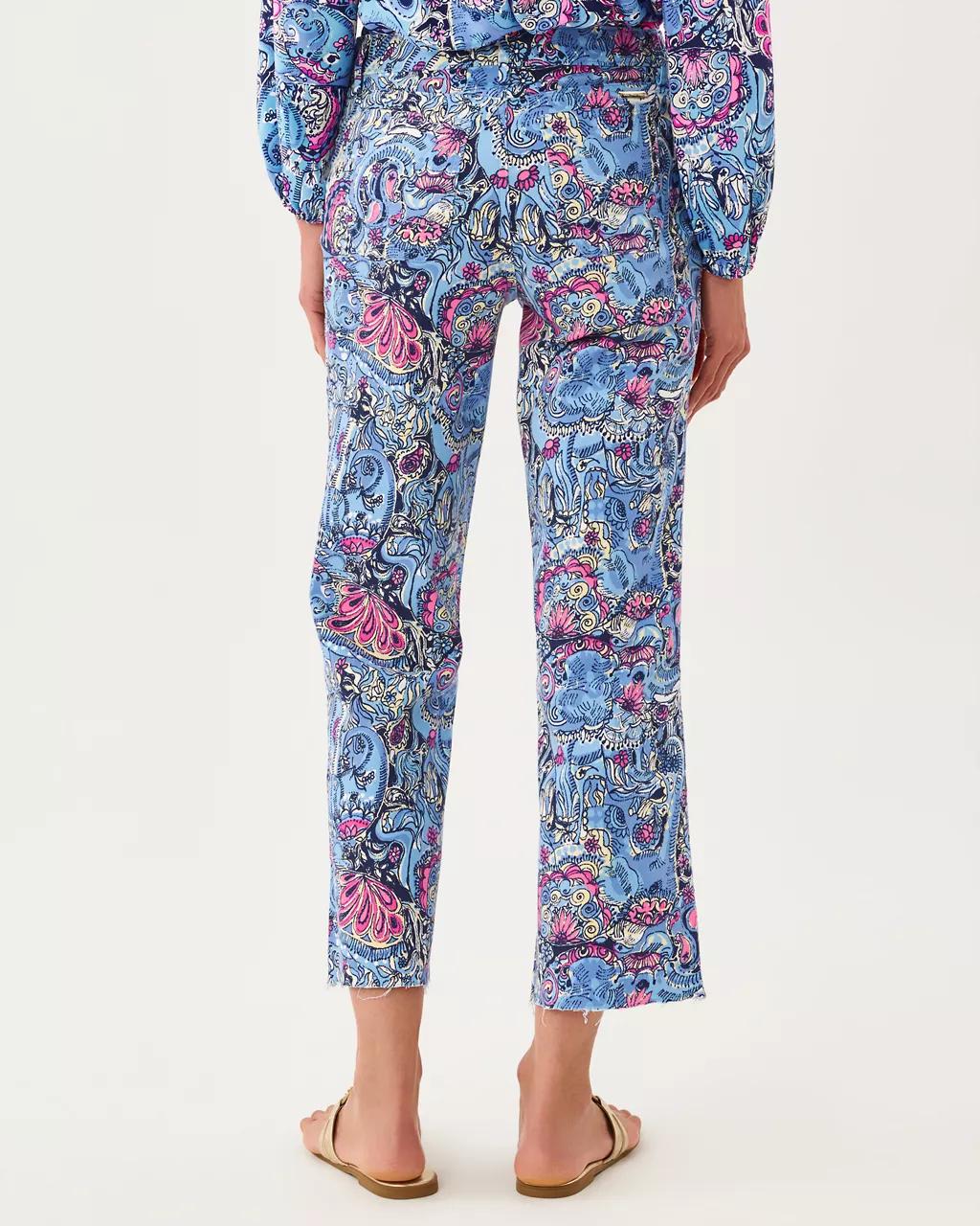 Lilly Pulitzer - 27" Harleen High Rise Crop Jean - Multi