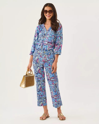 Lilly Pulitzer - 27" Harleen High Rise Crop Jean - Multi