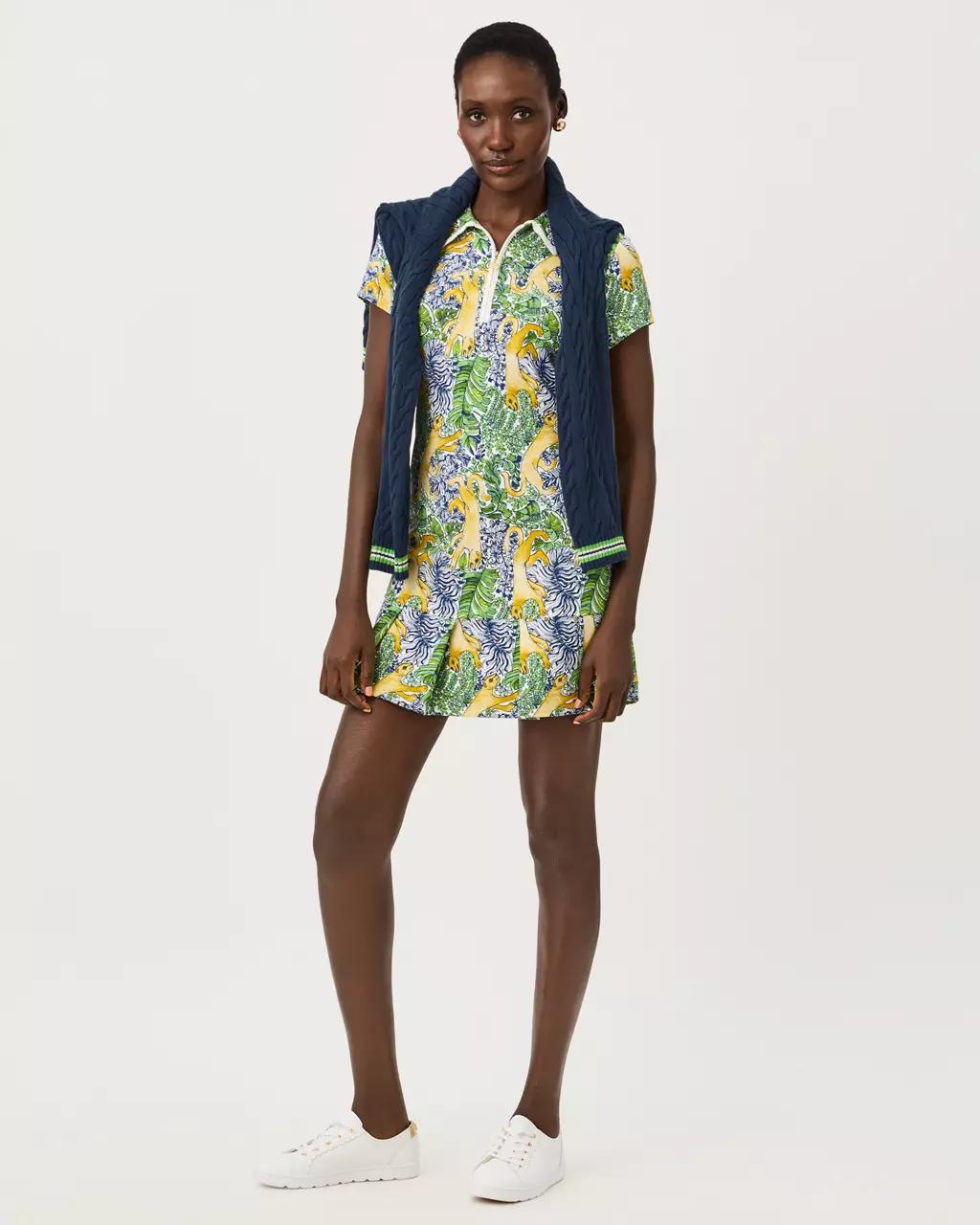 Lilly Pulitzer - UPF 50+ Luxletic Cayo Costa Pleated Dress - Multi