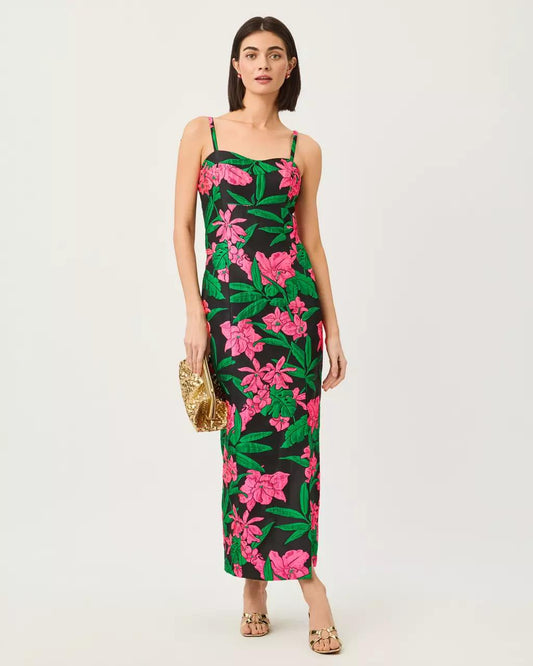 Lilly Pulitzer - Alima Jacquard Maxi Dress - Noir