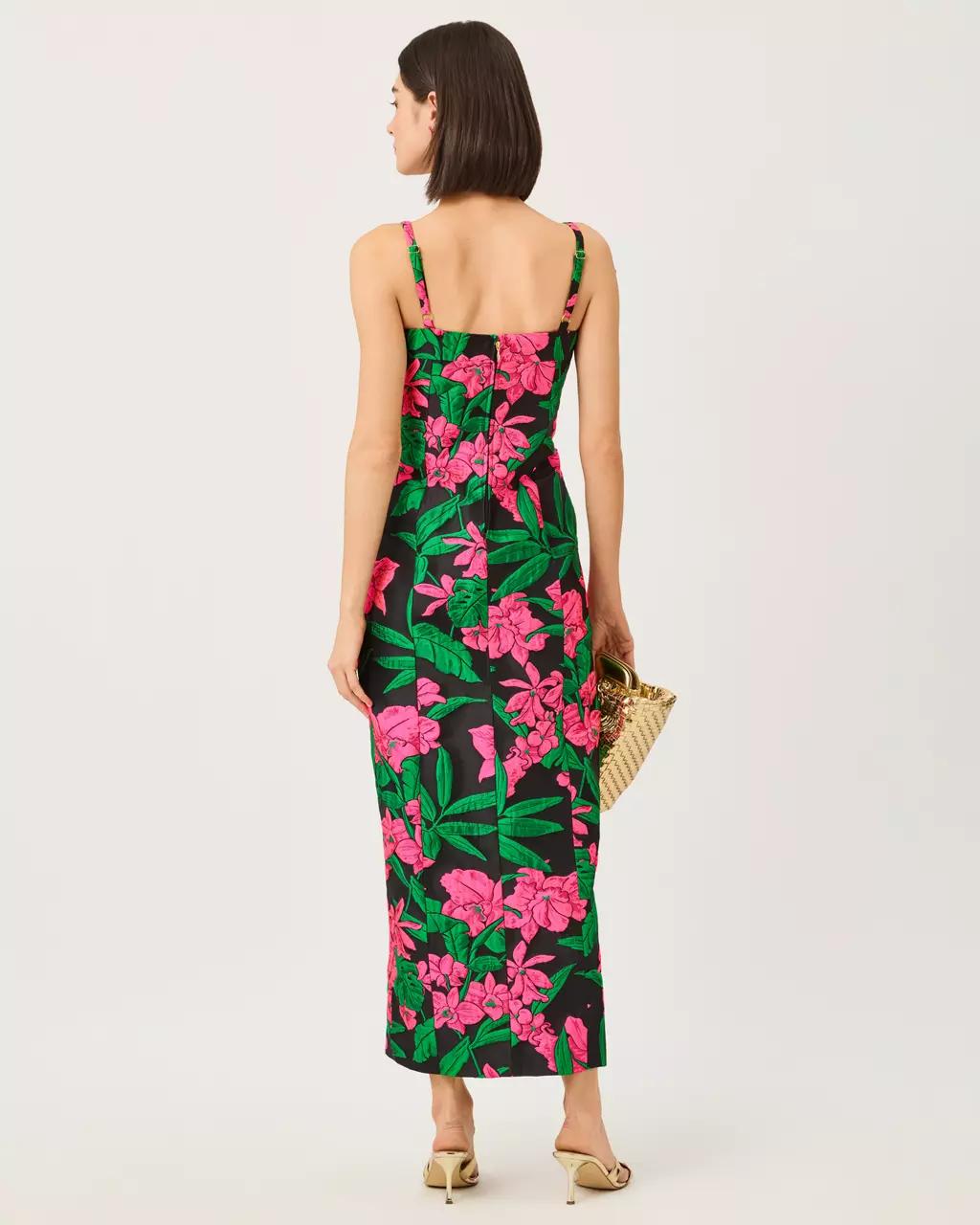 Lilly Pulitzer - Alima Jacquard Maxi Dress - Noir