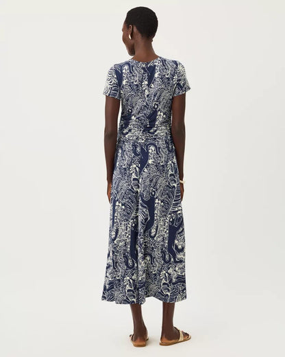 Lilly Pulitzer - UPF 50+ Alma Midi Dress - Low Tide Navy