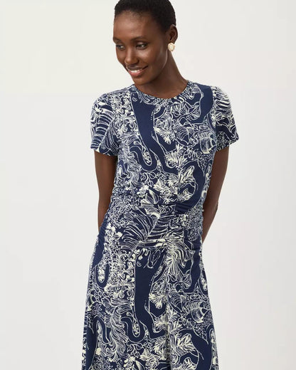 Lilly Pulitzer - UPF 50+ Alma Midi Dress - Low Tide Navy