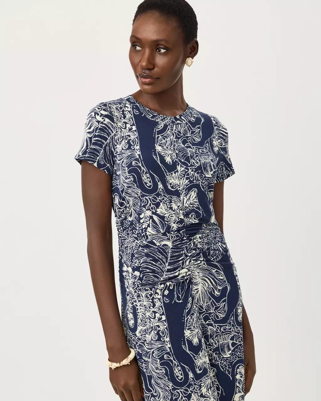 Lilly Pulitzer - UPF 50+ Alma Midi Dress - Low Tide Navy