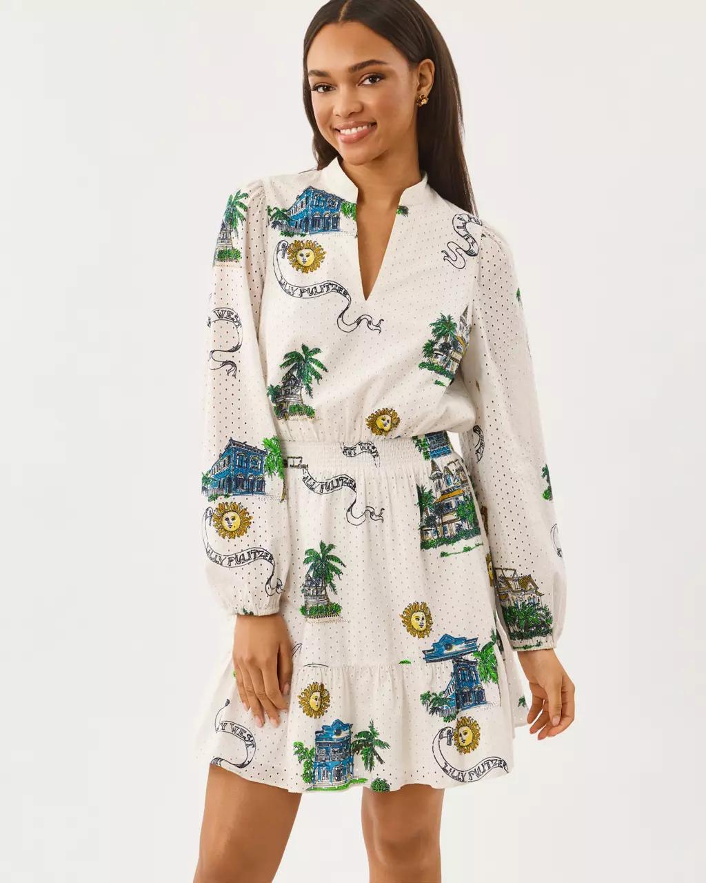 Lilly Pulitzer - Axton Eyelet Dress - Coconut