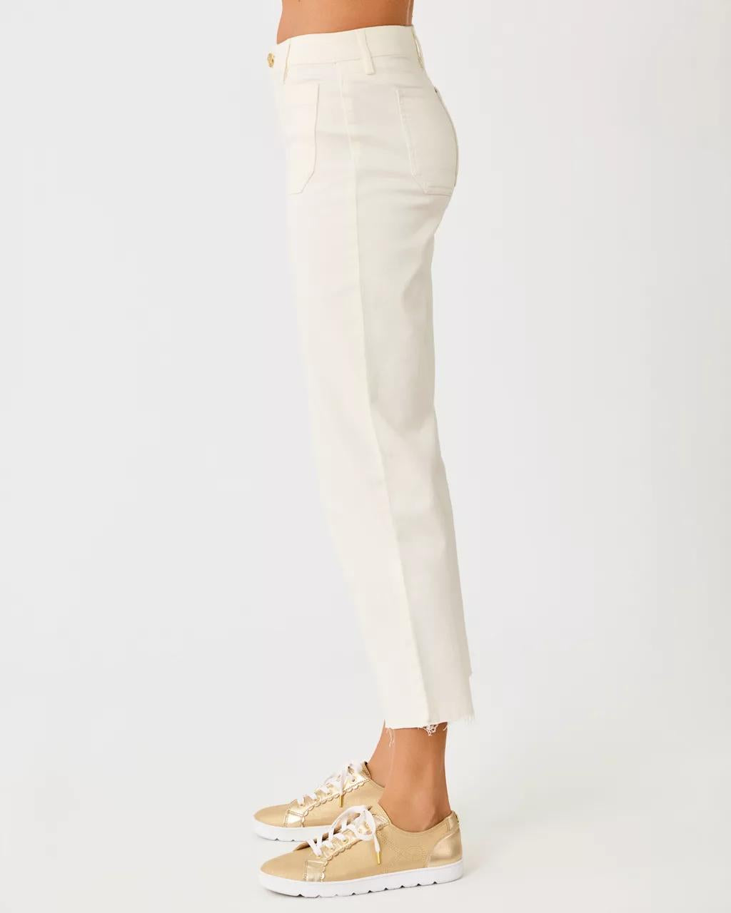 Lilly Pulitzer - 27" Harleen High Rise Crop Jean - Coconut