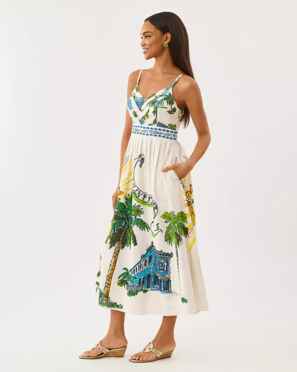 Lilly Pulitzer - Wendley Midi Dress - Coconut