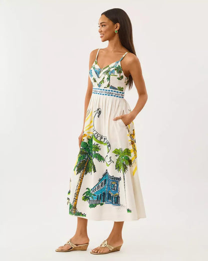 Lilly Pulitzer - Wendley Midi Dress - Coconut