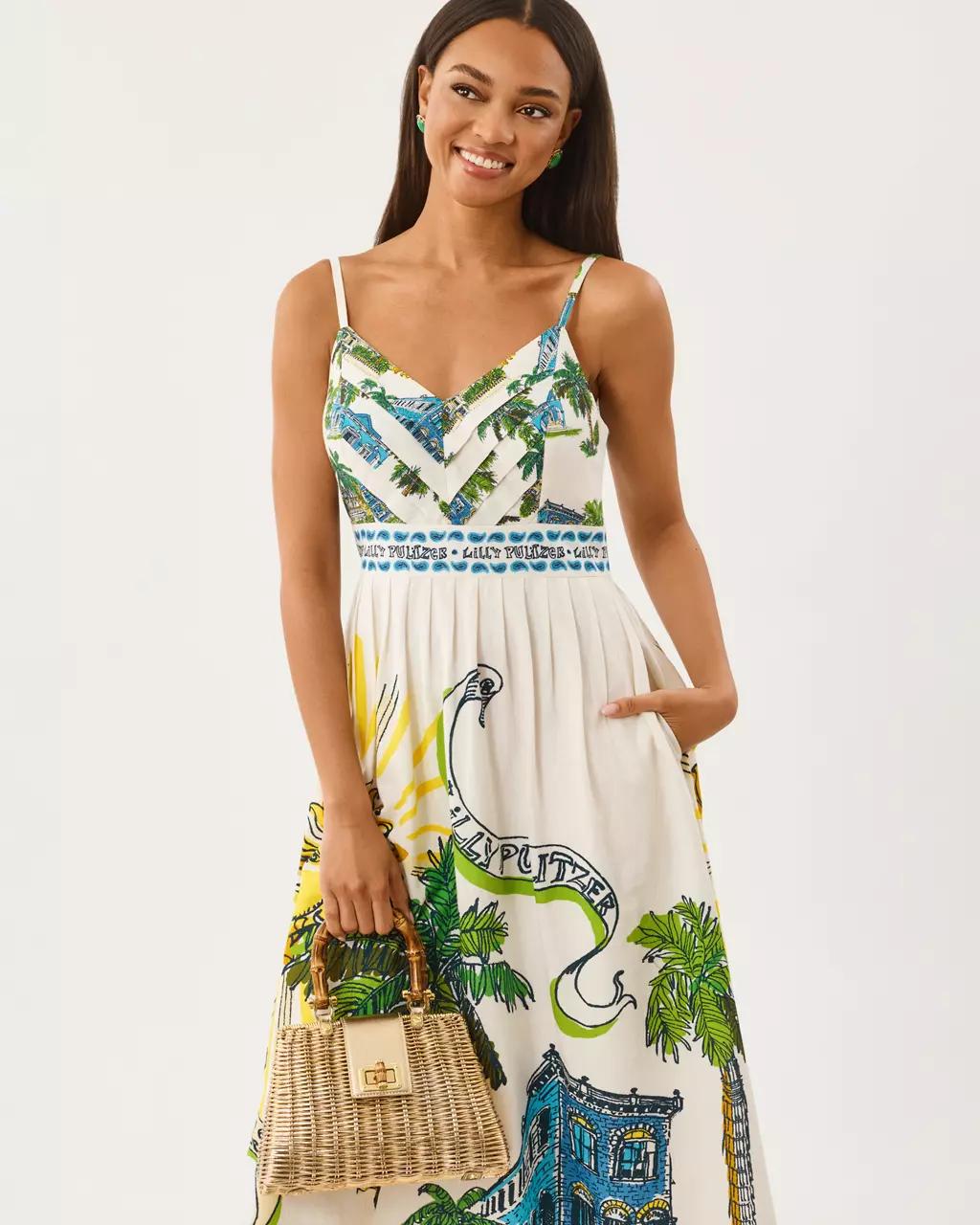 Lilly Pulitzer - Wendley Midi Dress - Coconut