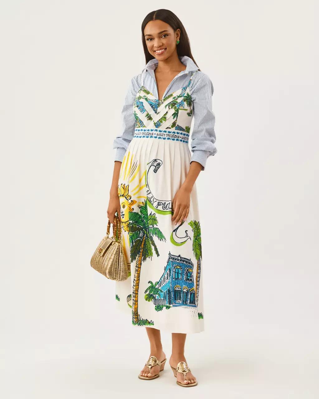 Lilly Pulitzer - Wendley Midi Dress - Coconut