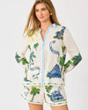 Coconut Key West Toile Engineered Button Down