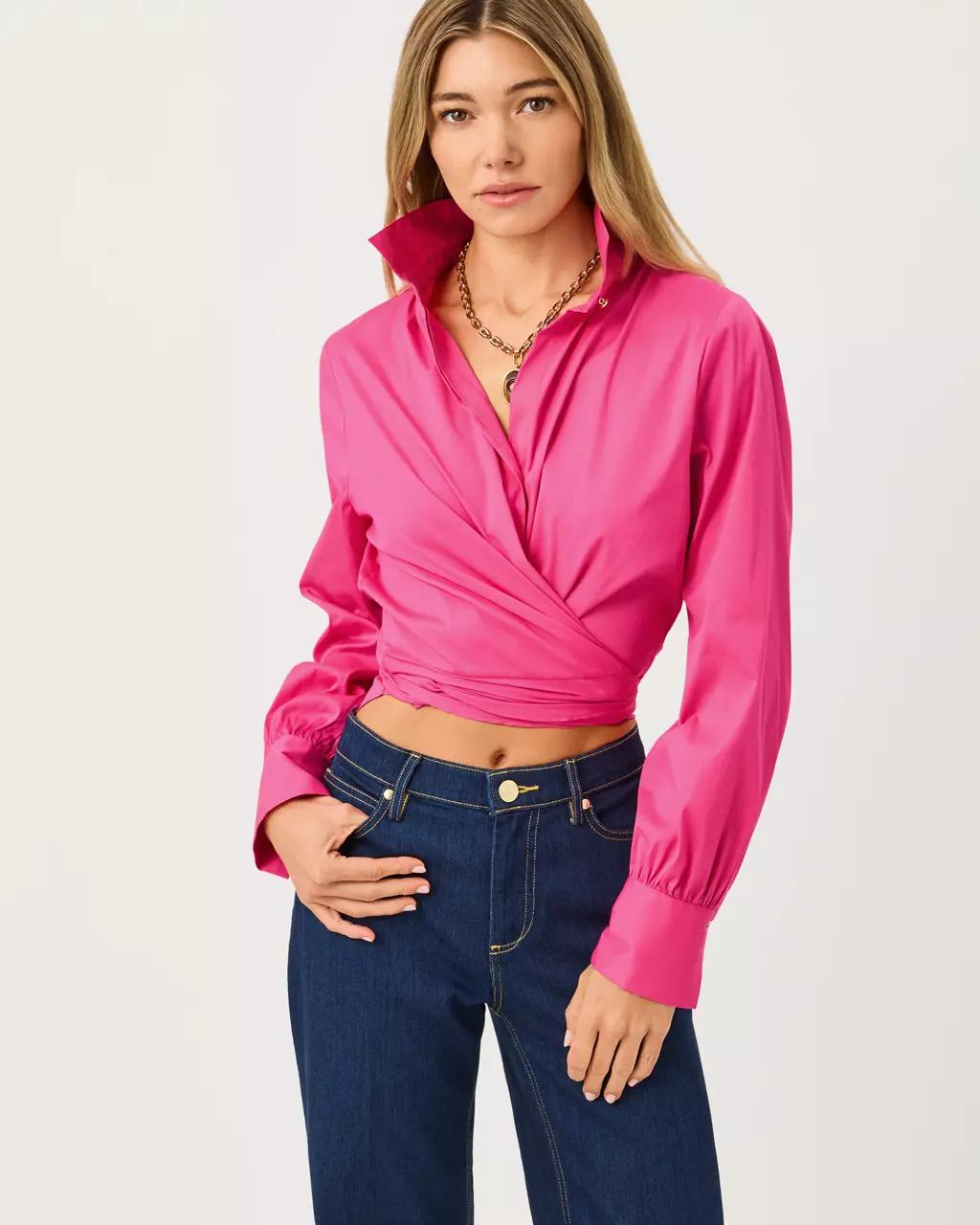 Lilly Pulitzer - The Tie Lilly Shirt - Pink Aster