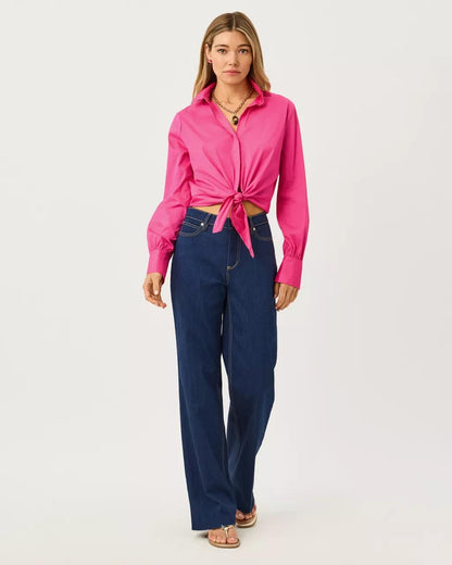 Lilly Pulitzer - The Tie Lilly Shirt - Pink Aster