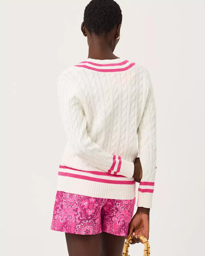 Lilly Pulitzer - Brockton Cotton Sweater - Coconut