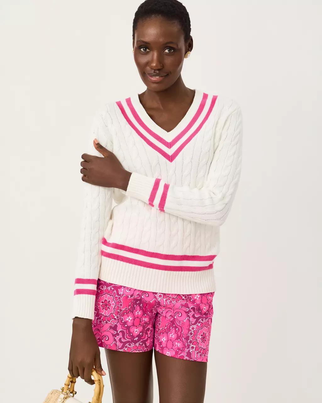 Lilly Pulitzer - Brockton Cotton Sweater - Coconut
