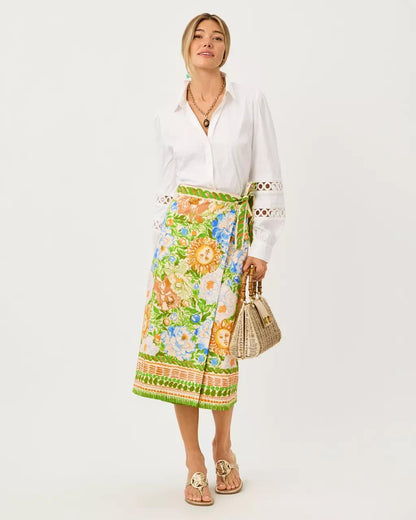 Lilly Pulitzer - Dustin Midi Skirt - Rutabaga