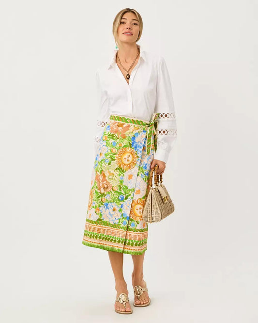 Lilly Pulitzer - Dustin Midi Skirt - Rutabaga