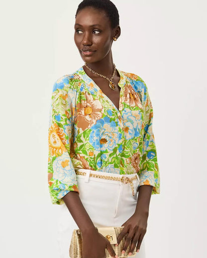 Lilly Pulitzer - Elsa Silk Top - Rutabaga