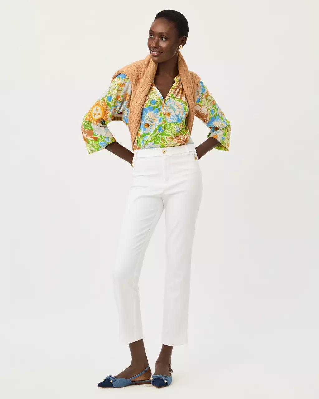 Lilly Pulitzer - Elsa Silk Top - Rutabaga
