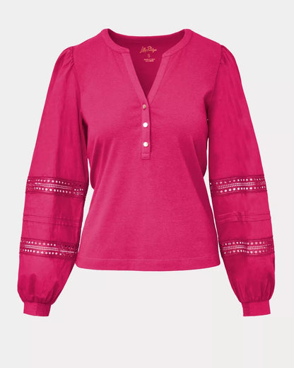 Lilly Pulitzer - Ronson Long Sleeve Knit Top - Berry Bouquet