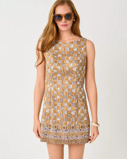 Lilly Pulitzer - Oriana Shift Romper - Iced Latte