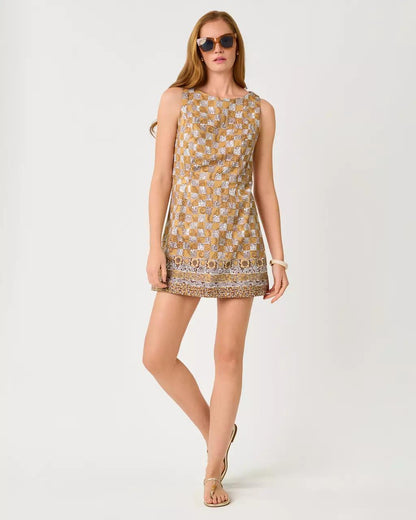 Lilly Pulitzer - Oriana Shift Romper - Iced Latte