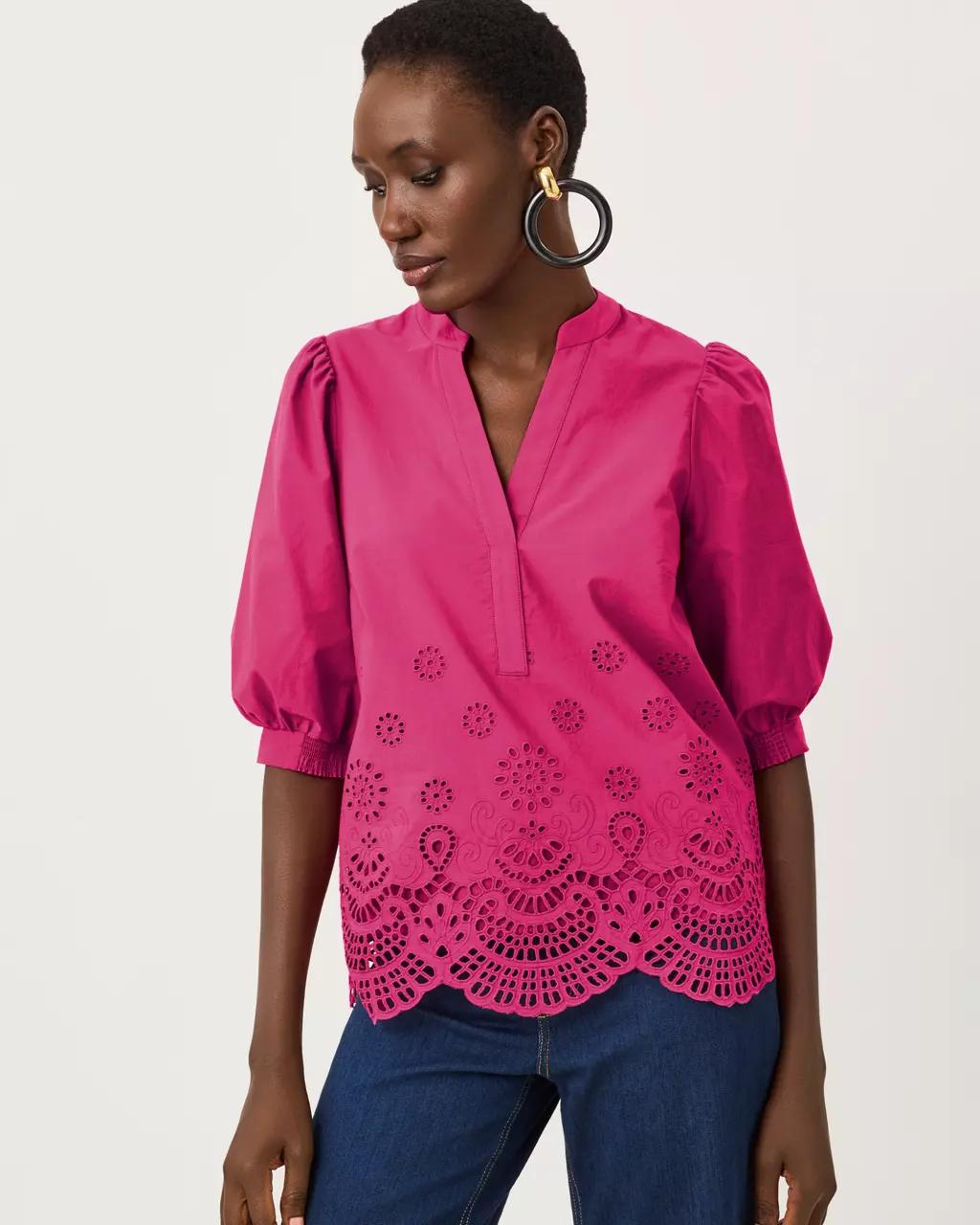 Lilly Pulitzer - Mialeigh Top - Berry Bouquet