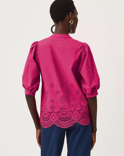 Lilly Pulitzer - Mialeigh Top - Berry Bouquet
