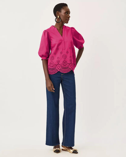Lilly Pulitzer - Mialeigh Top - Berry Bouquet