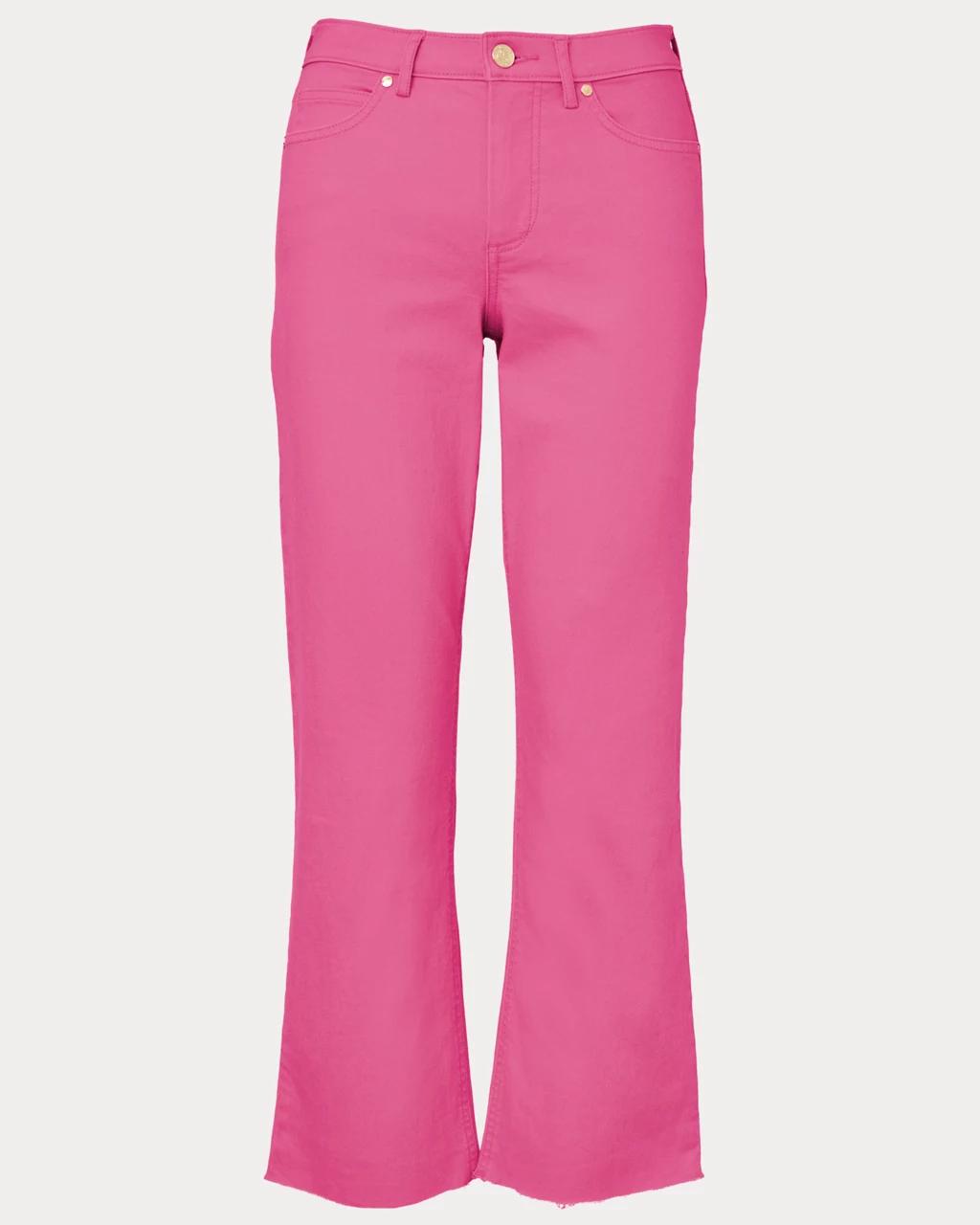 Lilly Pulitzer - 28" Lindessa High Rise Crop Jean - Pink Aster