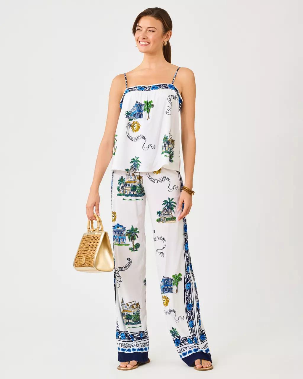 Lilly Pulitzer - 32" Bal Harbour Palazzo Pant - Coconut