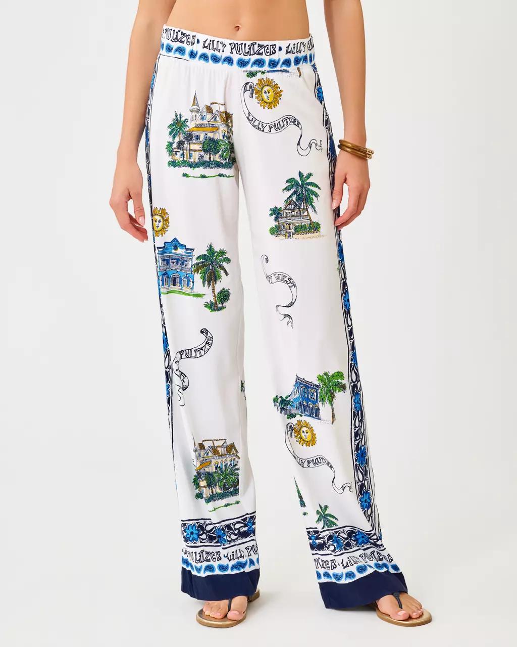 Lilly Pulitzer - 32" Bal Harbour Palazzo Pant - Coconut