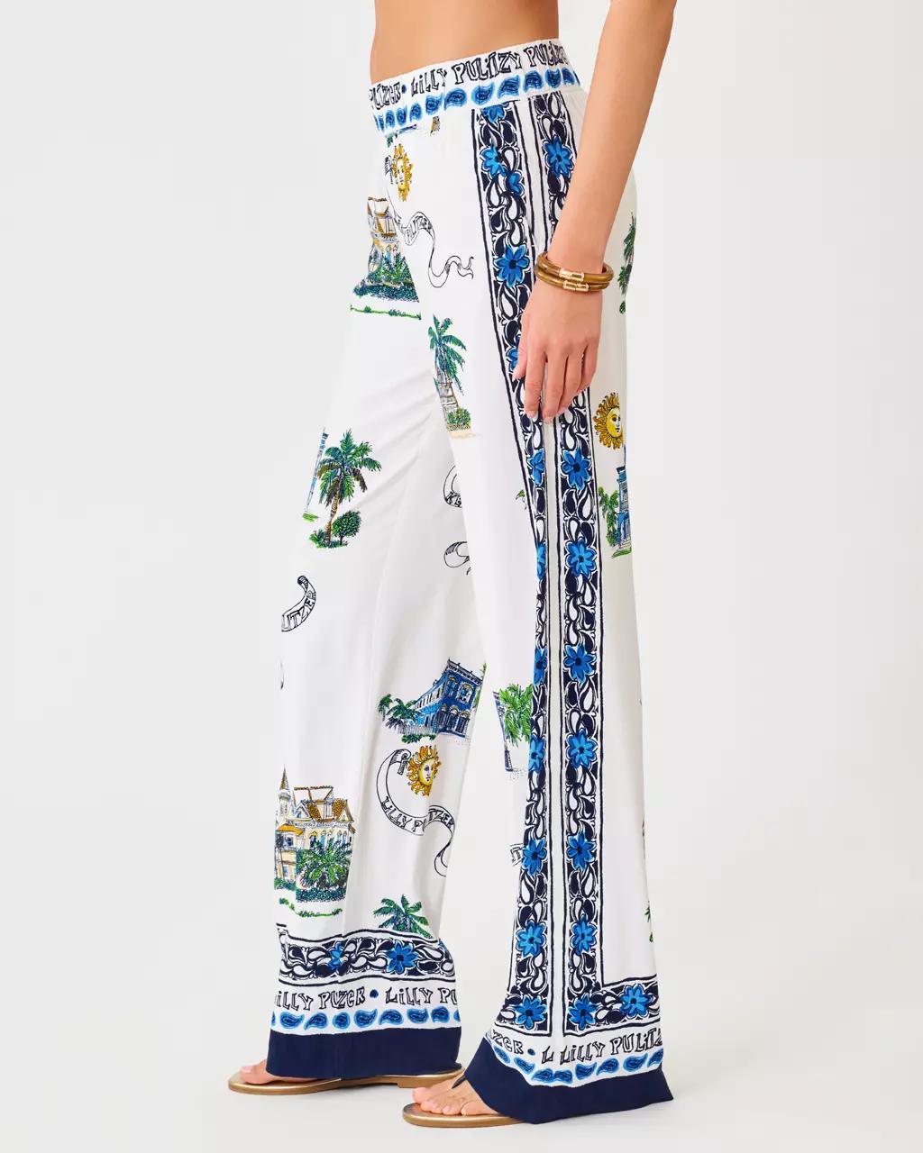Lilly Pulitzer - 32" Bal Harbour Palazzo Pant - Coconut
