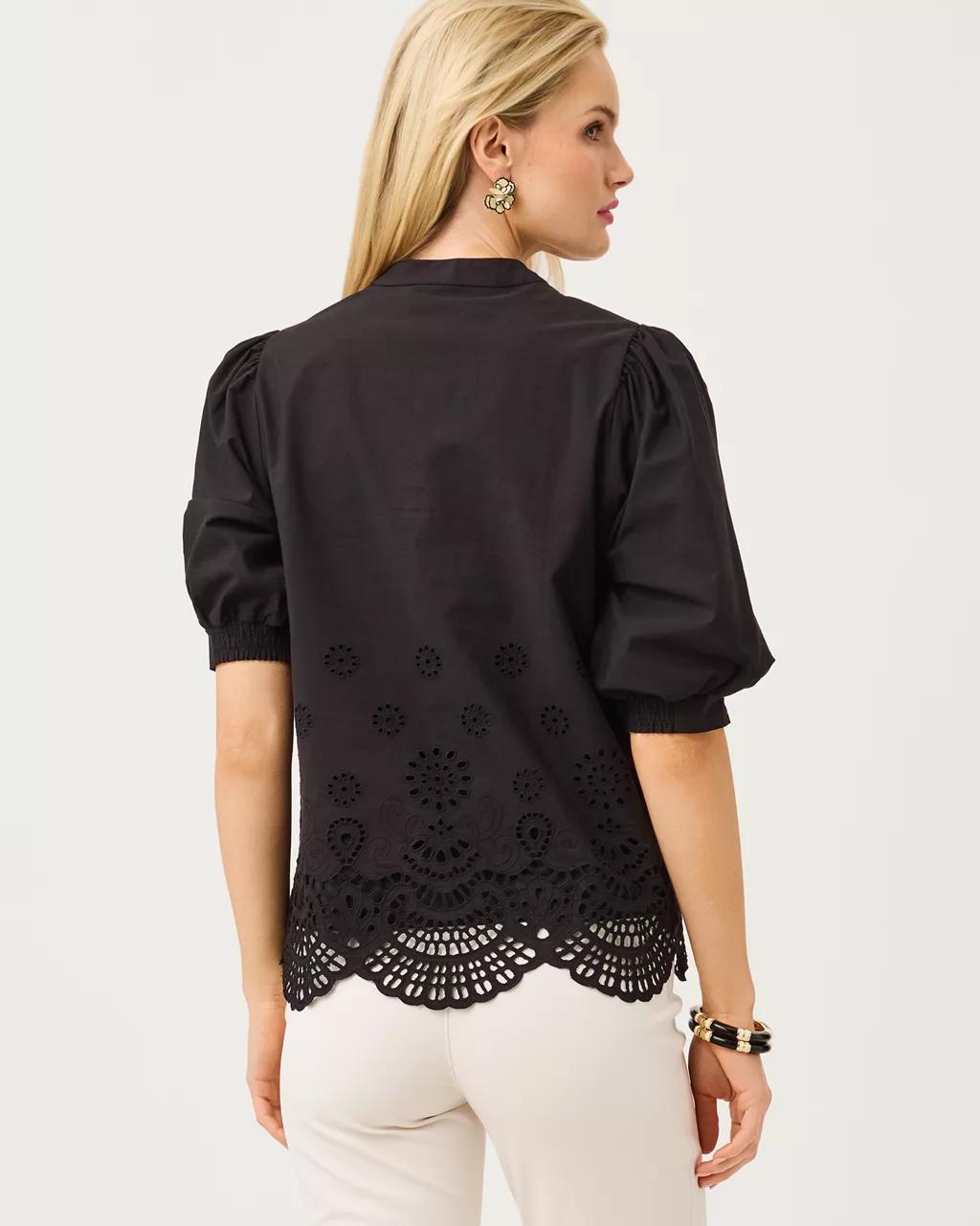 Lilly Pulitzer - Mialeigh Top - Noir