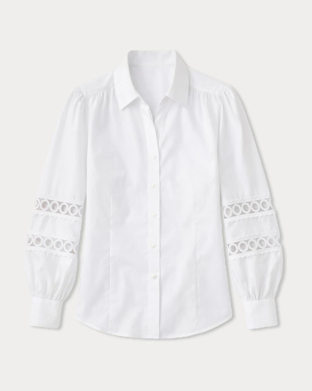 Lilly Pulitzer - The Lace Inset Lilly Shirt - Resort White