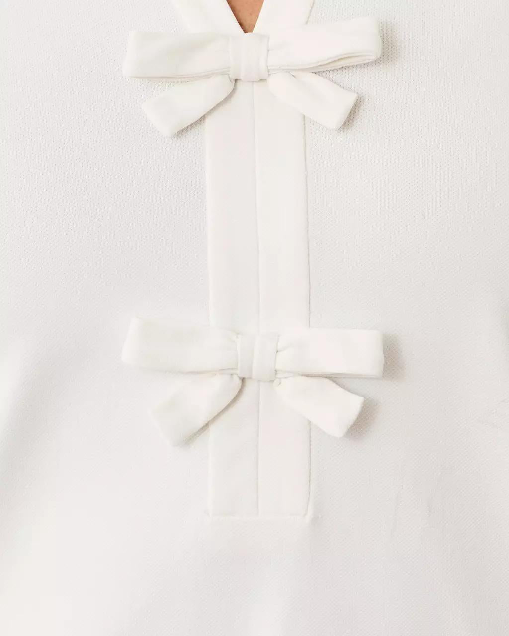 Lilly Pulitzer - UPF 50+ Luxletic Frida Bow Polo - Coconut