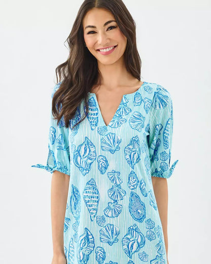 Lilly Pulitzer - Easley T-Shirt Dress - Fresh Water Blue