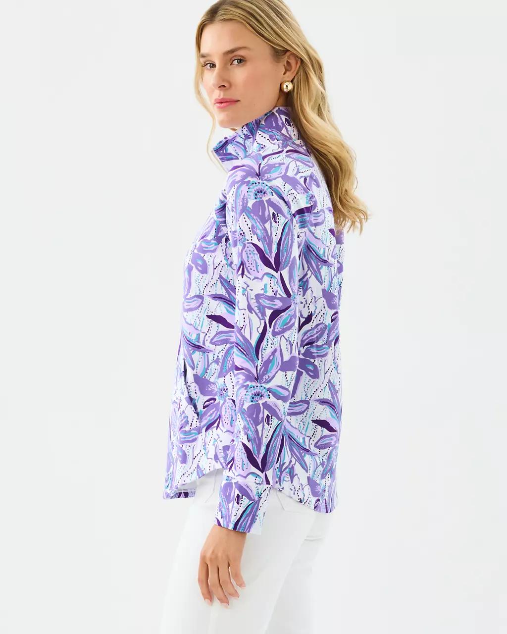 Lilly Pulitzer - UPF 50+ Skipper Popover - Tropicalia Purple