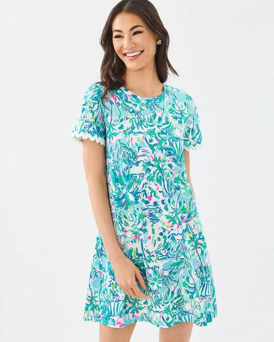 Lilly Pulitzer - Cody Short Sleeve Dress - Blue Ibiza