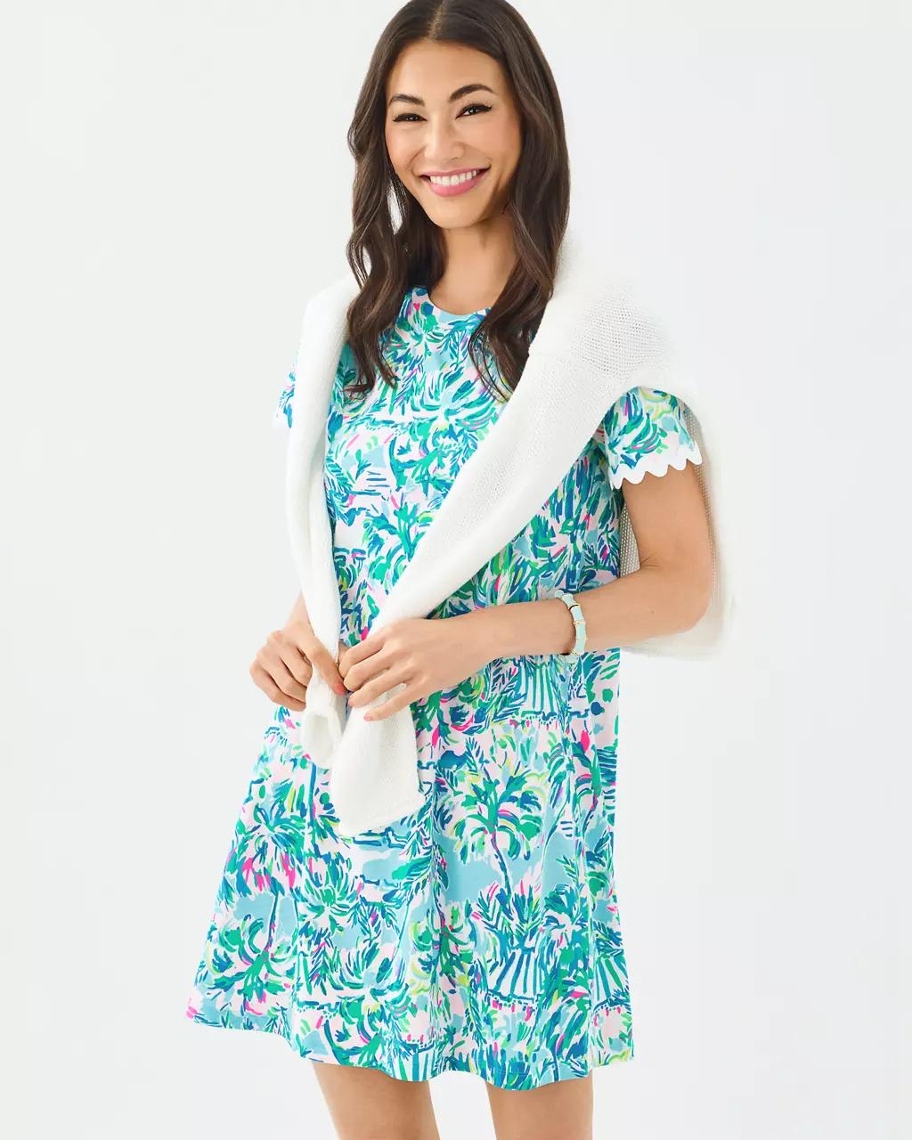 Lilly Pulitzer - Cody Short Sleeve Dress - Blue Ibiza