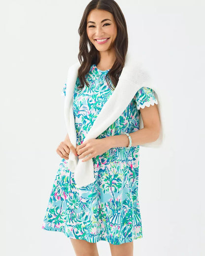 Lilly Pulitzer - Cody Short Sleeve Dress - Blue Ibiza