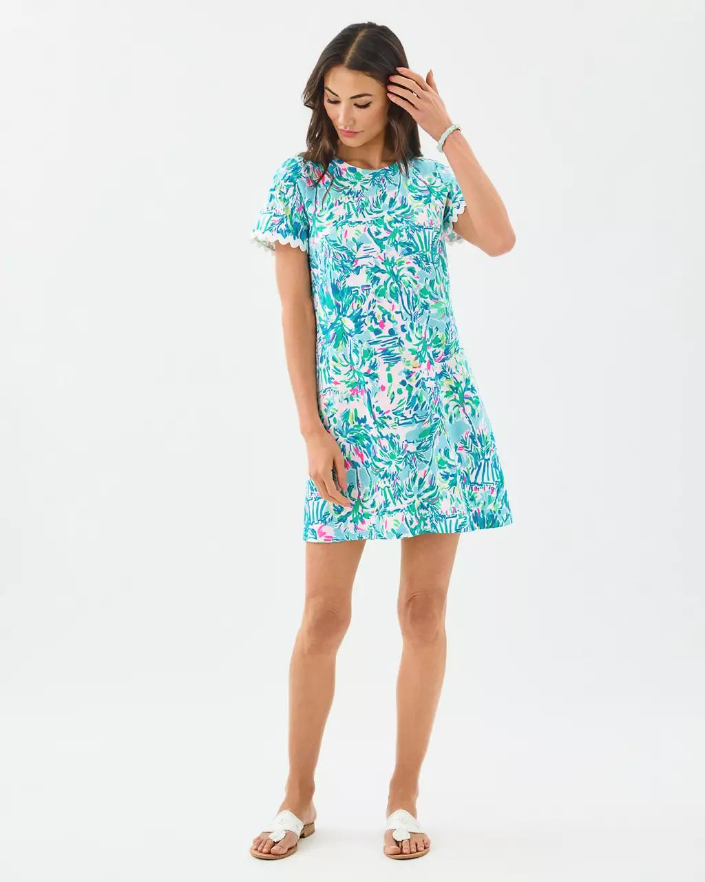 Lilly Pulitzer - Cody Short Sleeve Dress - Blue Ibiza
