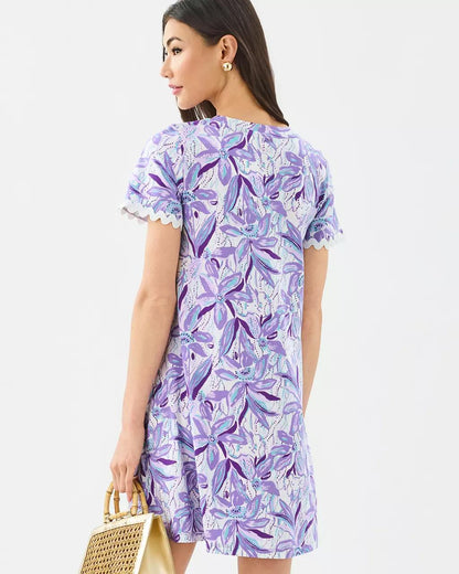 Lilly Pulitzer - Cody Short Sleeve Dress - Tropicalia Purple