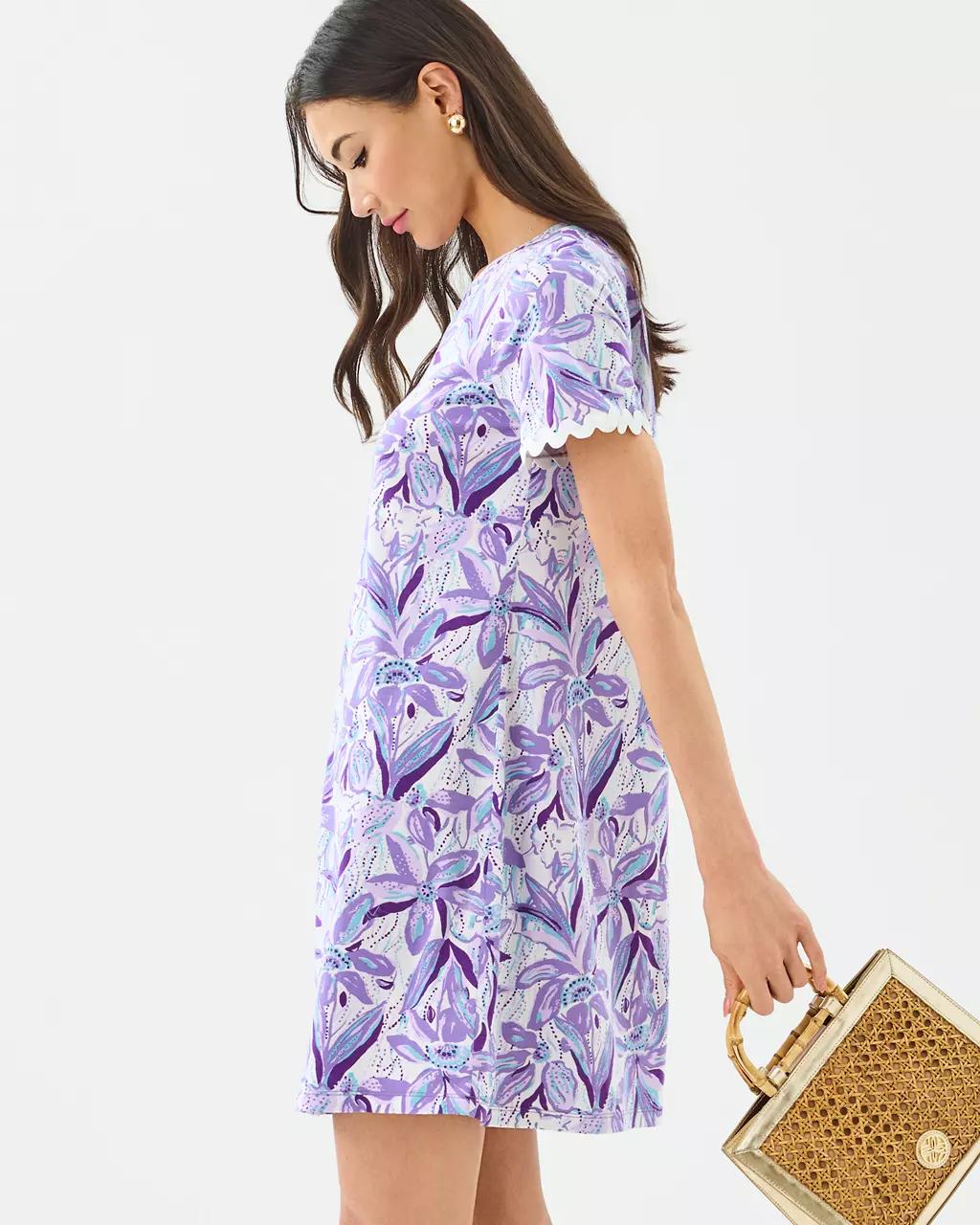 Lilly Pulitzer - Cody Short Sleeve Dress - Tropicalia Purple