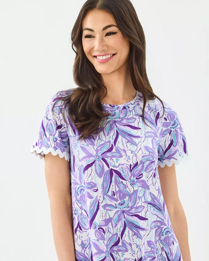 Lilly Pulitzer - Cody Short Sleeve Dress - Tropicalia Purple