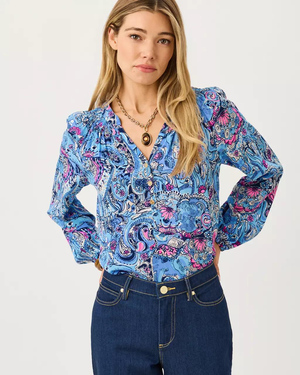 Lilly Pulitzer - Elsa Silk Top - Multi