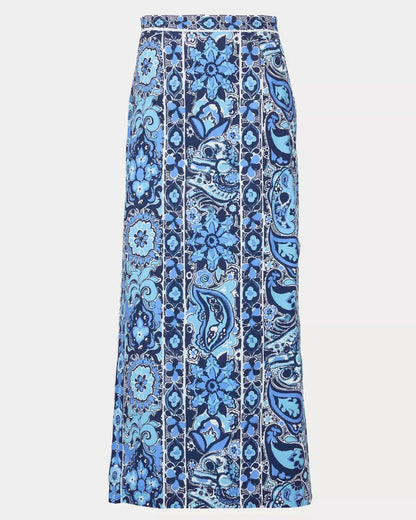Lilly Pulitzer - Sanders High Rise Maxi Skirt - Low Tide Navy